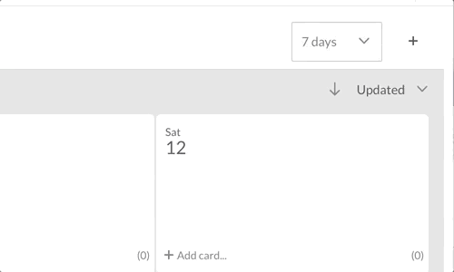 How to create a Planning Card into the future.