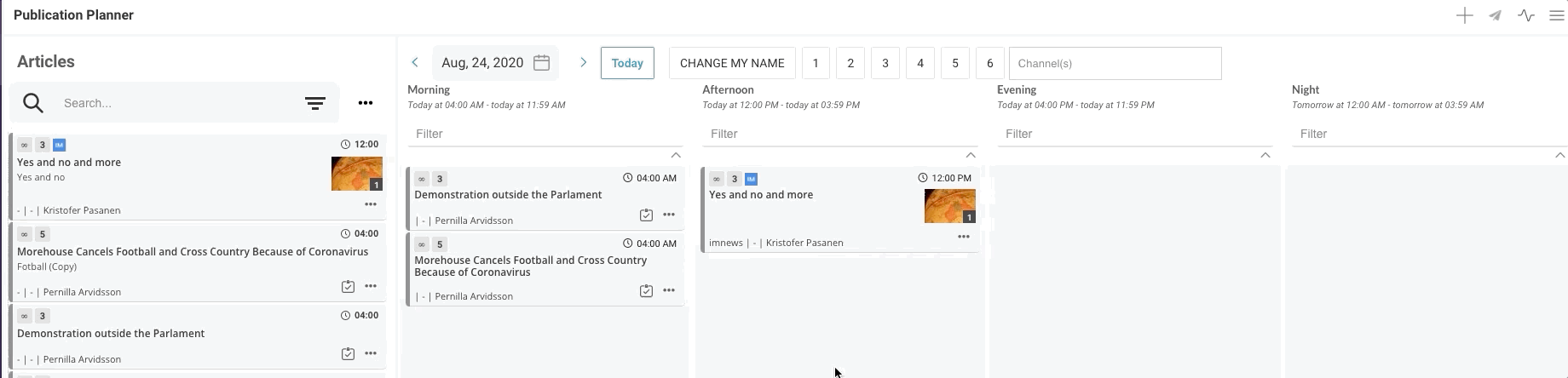 A quick way of create an article, a plan and an assignment.